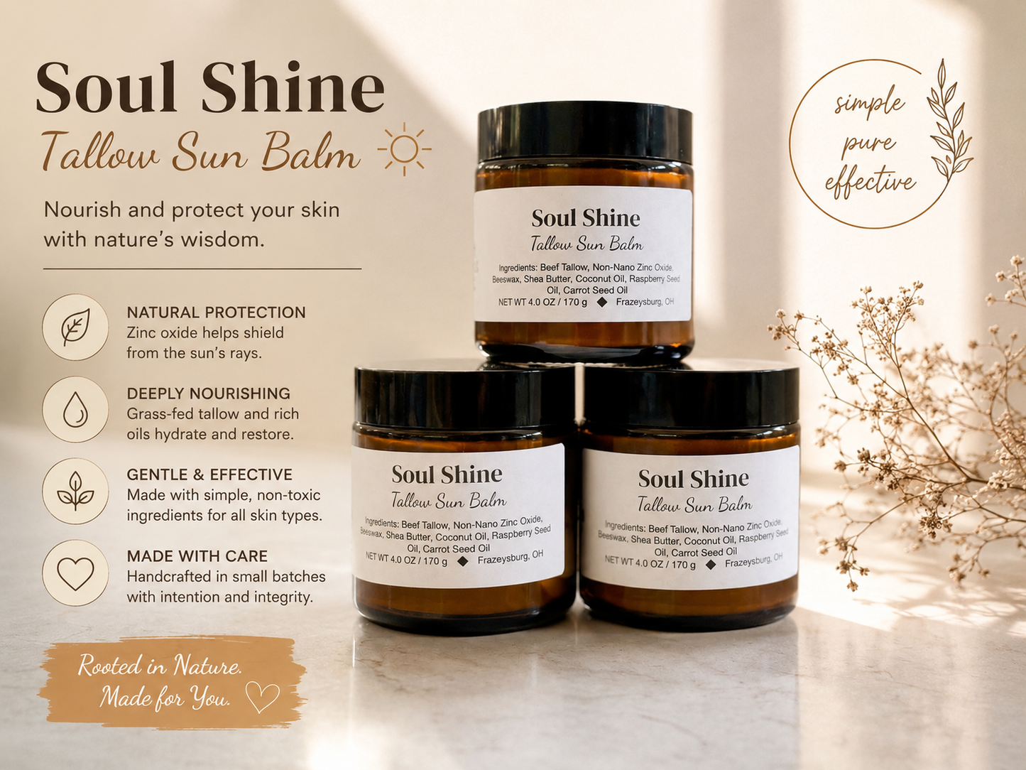 Soul Shine - Tallow Sun Balm