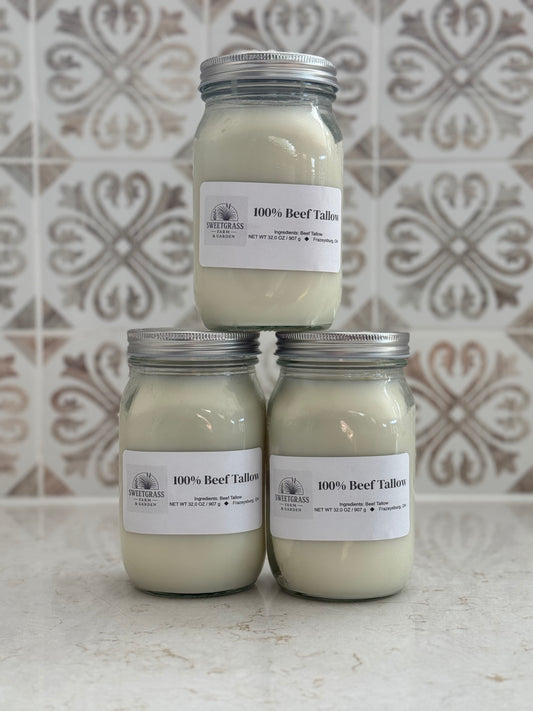 100% Pure Cooking Tallow - 32oz
