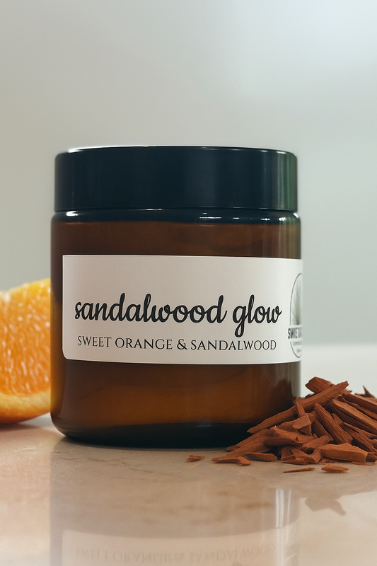 Sandalwood Glow - Sweet Orange & Sandalwood - 4oz